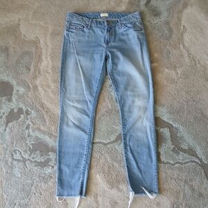 Mother Looker Ankle Fray Jeans